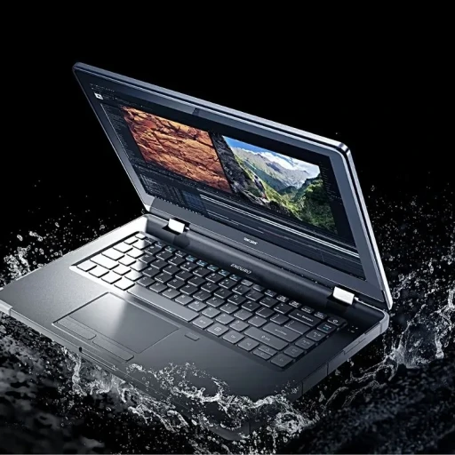 لپ تاپ فرضی با برند و مدل LuxusBook Pro X1